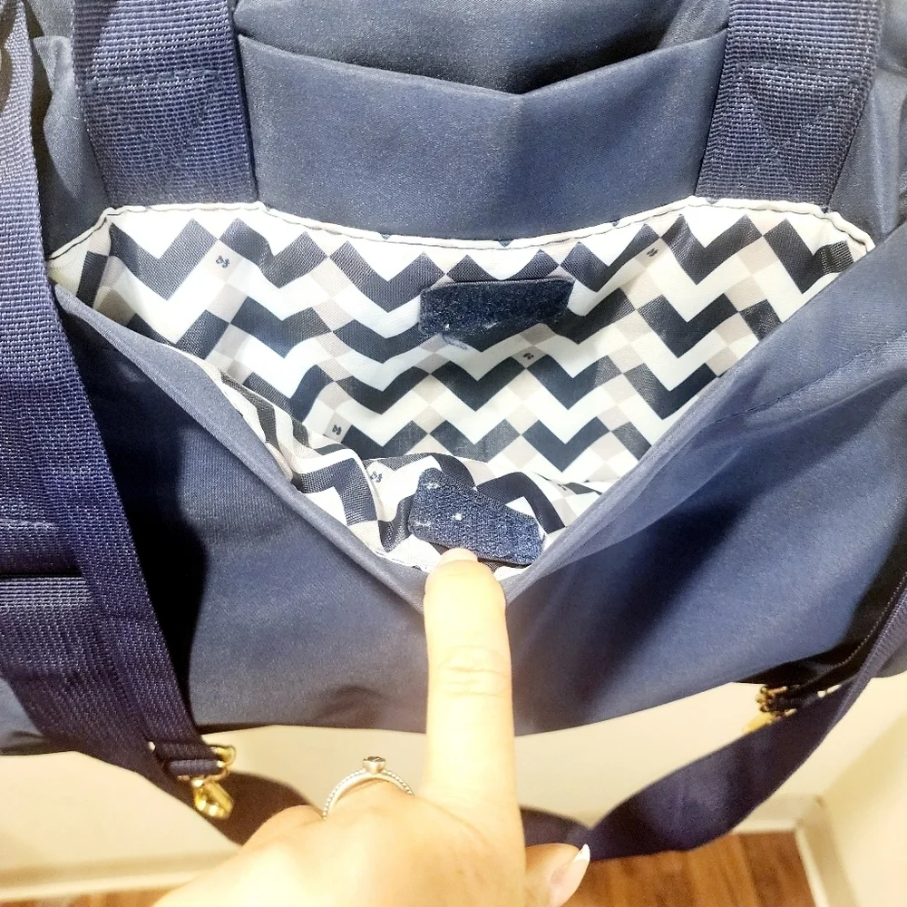Fisher price Blue Quilted Handbag Diaper bag